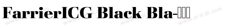 FarrierICG Black Bla字体转换